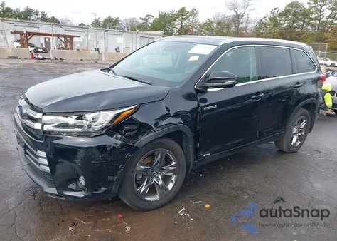 2018 Toyota Highlander Hybrid Limited Platinum z USA, uszkodzony, nr VIN 5TDDGRFH9JS037898